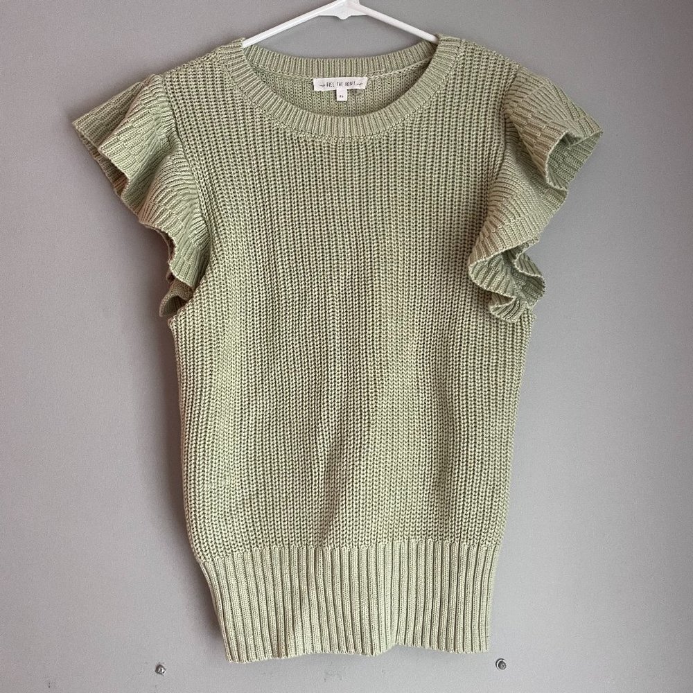 south moon under green sweater tank